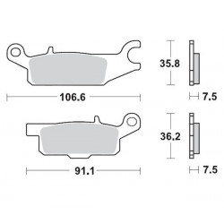 Τακάκια φρένων MOTO-MASTER BRAKEPAD YAMAHA YFM 700 4X4 .