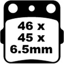 Τακάκια μοτοσυκλέτας EBC BRAKE PAD CARBON TT DIRT