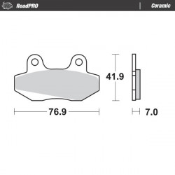 Τακάκια φρένων MOTO-MASTER BRAKE PAD CERAMIC HONDA CMX 250 C 16