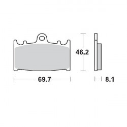 Τακάκια φρένων MOTO-MASTER BRAKE PAD SUPERMOTO CALIPER Τακάκια φρένων MOTO-MASTER BRAKE PAD SUPERMOTO CALIPER