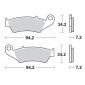 Τακάκια φρένων MOTO-MASTER BRAKE PAD CERAMIC SUZUKI	DR-Z 400 SM 23 thumb