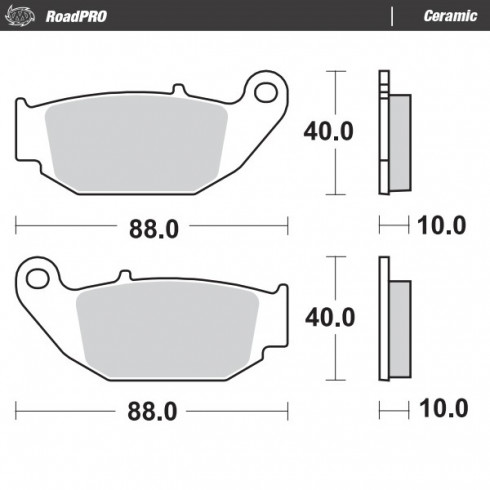 Τακάκια φρένων MOTO-MASTER BRAKE PAD CERAMIC HONDA CRF 300 L ABS 23 Τακάκια φρένων MOTO-MASTER BRAKE PAD CERAMIC HONDA CRF 300 L ABS 23