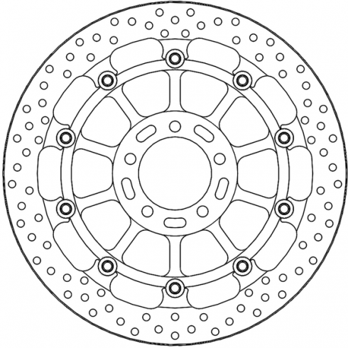 Δισκόπλακα MOTO-MASTER BRAKE ROTOR FLOAT ROUND MV AGUSTA RUSH 1000 ABS Δισκόπλακα MOTO-MASTER BRAKE ROTOR FLOAT ROUND MV AGUSTA RUSH 1000 ABS