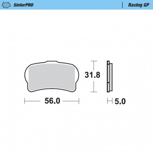 Τακάκια φρένων MOTO-MASTER BRAKE PAD SINTER RACING HONDA MONTESA COTA 301 RR 21 Τακάκια φρένων MOTO-MASTER BRAKE PAD SINTER RACING HONDA MONTESA COTA 301 RR 21
