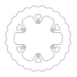 Δισκόπλακα MOTO-MASTER BRAKE ROTOR FIX WAVE MUD RIEJU MR 300 23