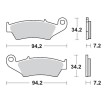 Τακάκια φρένων MOTO-MASTER BRAKE PAD SINTER RACE MX KAWASAKI KX 250 23 Τακάκια φρένων MOTO-MASTER BRAKE PAD SINTER RACE MX KAWASAKI KX 250 23 thumb