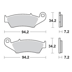 Τακάκια φρένων MOTO-MASTER BRAKE PAD SINTER RACE MX KAWASAKI KX 250 23