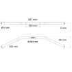 Τιμόνι D28.5x4 L860 BLK ACCOSSATO HBT187N Τιμόνι D28.5x4 L860 BLK ACCOSSATO HBT187N thumb