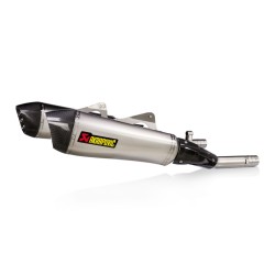 Slip-on line dual muffler titanium carbon end cap AKRAPOVIC S-B16SO5-HZAAT