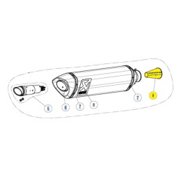 Κωνικό ένθετο SS AKRAPOVIC P-CP025