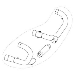 Σετ συλλεκτών από ανοξείδωτο χάλυβα AKRAPOVIC H-B12R4 Σετ συλλεκτών από ανοξείδωτο χάλυβα AKRAPOVIC H-B12R4
