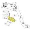 Θερμική ασπίδα από ανοξείδωτο ατσάλι AKRAPOVIC P-HSY7R3