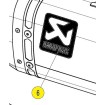 Αυτοκόλλητο για Σιγαστήρα AL AKRAPOVIC P-VST18AL thumb