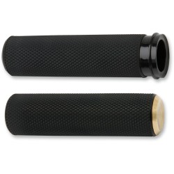 Λαβές knurled fusion throttle by cable black brass endcap ARLEN NESS 07-332