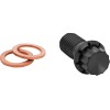 Μπουλόνι banjo M12x1.25 μαύρο 12-pt διπλό F/R MC softail ARLEN NESS 300-834