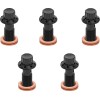 Μπουλόνι banjo 5-pk M10x1.25 μαύρο 12-pt single f/r MC Softail ARLEN NESS 300-861