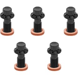Μπουλόνι banjo 5-pk M10x1.25 μαύρο 12-pt single f/r MC Softail ARLEN NESS 300-861