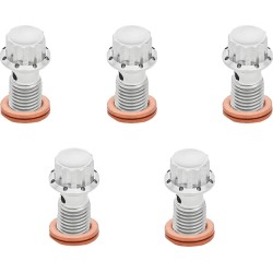 Μπουλόνι banjo 5-pk M12x1.25 polished 12-pt dual f/r MC softail ARLEN NESS 300-863
