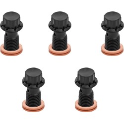 Μπουλόνι Μπαντζό 5-PK M12x1.25 ΜΑΥΡΟ 12-PT ΔΙΠΛΟ F/R MC SOFTAIL ARLEN NESS 300-864