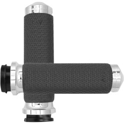Λαβές memory foam round chrome medium throttle-by-wire AVON GRIPS MF-63A-CH-FLY Λαβές memory foam round chrome medium throttle-by-wire AVON GRIPS MF-63A-CH-FLY