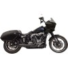 Εξάτμιση short ripper 2:1 με μαύρο μεγαφωνικό M8 Softail BASSANI XHAUST 1S79B