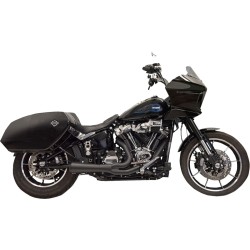 Εξάτμιση short ripper 2:1 με μαύρο μεγαφωνικό M8 Softail BASSANI XHAUST 1S79B