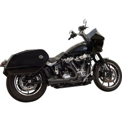 Σύστημα εξάτμισης Short Ripper 2:1 με μεγαφωνικό Blk 49 tate M8 Softail BASSANI XHAUST 1S79RBE