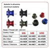 Αλουμινένια άκρα SUZUKI-HONDA-DUCATI μαύρα BIKE LIFT NA-M8/N