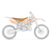 Κάλυμμα σέλας double grip 3 πορτοκαλί/μαύρο BLACKBIRD RACING 1511H thumb
