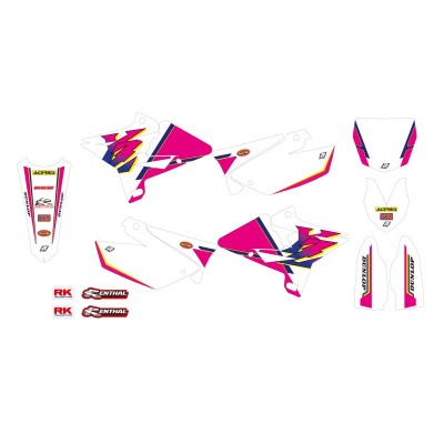 Γραφικό σετ KT RETRO YZ BLACKBIRD RACING 2242AA Γραφικό σετ KT RETRO YZ BLACKBIRD RACING 2242AA