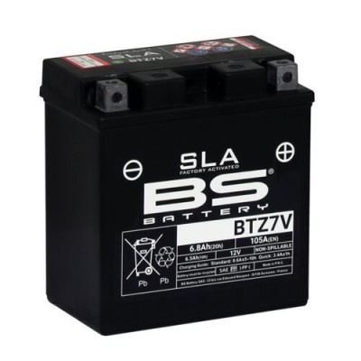 Μπαταρία BS BTZ7V SLA BS BATTERY 300912 Μπαταρία BS BTZ7V SLA BS BATTERY 300912