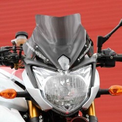 Μπροστινό παρμπρίζ racing smoked black 25 cm 3mm BULLSTER BY142RCFN