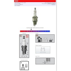 Μπουζί CHAMPION S-PLUG L87YC CHAMPION OE007 Μπουζί CHAMPION S-PLUG L87YC CHAMPION OE007