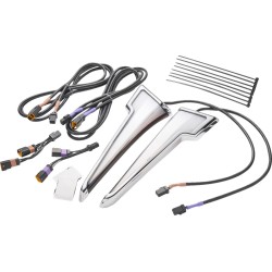 Προβολέας LED QUILL με φλας STREET GLIDE χρώμιο CIRO 3D 12200