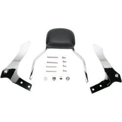 Μίνι τετράγωνη πλάτη chrome με μαξιλάρι YAMAHA COBRA 02-4765