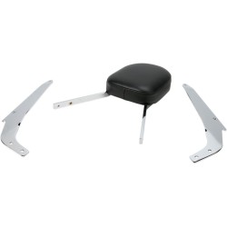 Ψηλή τετράγωνη πλάτη chrome με μαξιλάρι SUZUKI COBRA 02-5342 Ψηλή τετράγωνη πλάτη chrome με μαξιλάρι SUZUKI COBRA 02-5342