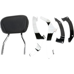 Κοντή στρογγυλή sissy bar χρώμιο με μαξιλαράκι HONDA COBRA 02-8634