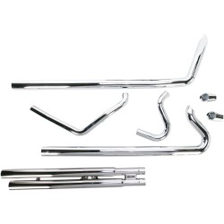 Σύστημα εξάτμισης speedster slash down με power port χρώμιο HD COBRA 6959
