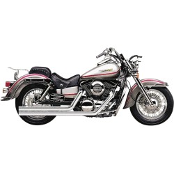 Σύστημα εξάτμισης HOT ROD SPEEDSTER LONG με POWERPORT 2 σε 2 ευθείες τριπλά χρωμιωμένες COBRA 4919T