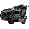 6 σε 6 slip on σιγαστήρες μαύροι HONDA COBRA 1217B