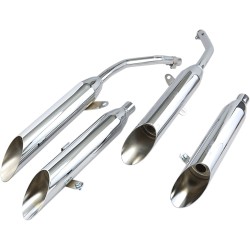 Τερματικά slash cut slip ons chrome COBRA 1164SC Τερματικά slash cut slip ons chrome COBRA 1164SC