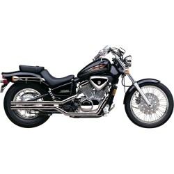 Σύστημα εξάτμισης 2 σε 2 shotgun fatties straight cut tip chrome COBRA 1461
