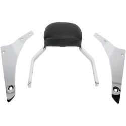 Μίνι τετράγωνη πλάτη sissy με μαξιλάρι chrome COBRA 02-4660 Μίνι τετράγωνη πλάτη sissy με μαξιλάρι chrome COBRA 02-4660