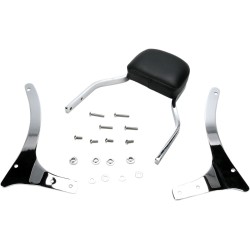 Μίνι τετράγωνη πλάτη sissy με μαξιλάρι chrome COBRA 02-4740 Μίνι τετράγωνη πλάτη sissy με μαξιλάρι chrome COBRA 02-4740