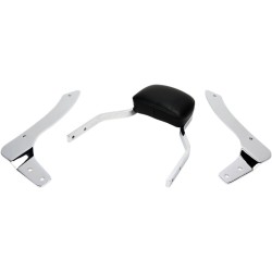 Μίνι τετράγωνη πλάτη sissy με μαξιλάρι chrome COBRA 02-4825 Μίνι τετράγωνη πλάτη sissy με μαξιλάρι chrome COBRA 02-4825