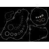 Σετ φλάντζες b/e YFZ450R,YZ450F,WR450F COMETIC C7908BE