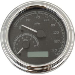 Δείκτης MVX series chrome gray DAKOTA DIGITAL MVX-2004-KG-C