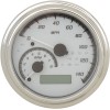 Δείκτης MVX σειράς χρώμιο λευκό DAKOTA DIGITAL MVX-2011-WG-C