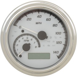 Δείκτης MVX σειράς χρώμιο λευκό DAKOTA DIGITAL MVX-2011-WG-C Δείκτης MVX σειράς χρώμιο λευκό DAKOTA DIGITAL MVX-2011-WG-C
