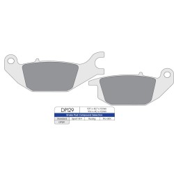 Τυπικό κεραμικό τακάκι φρένων DP BRAKES DP129 Τυπικό κεραμικό τακάκι φρένων DP BRAKES DP129